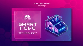 智能家居PSD封面设计